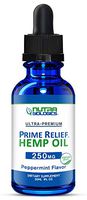 Prime Relief Hemp Oil (Peppermint, 250 MG) • Help for Pain, Anxiety, Stress, Mood, and Sleep with great tasting organic hemp extract drops