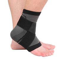 Daxin 1pc Ankle Support Nylon Spandex Latex, 360 Degree Protection Elastic Breathable Anti-Slip Foot Sleeve Heel Cover,Protective Wrap Sportswear