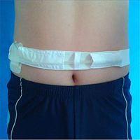 Abdominal Dialysis Belt,Adjustable Elastic Holder Catheter Protector,Tube Fixation Device,Medical Professional Nursing,Width5cm,83~90cm