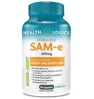 Health Logics SAM-e 200mg, Support Mood and Joint Care, Enteric Coat Free, Gluten Free, Non-GMO, Vegan, Made with Adomix (60 Capsules)
