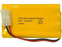 9.6 Volt AA NiCd Battery Pack (1000 mAh) with Tamiya Connector