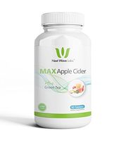 Next Wave Labs Max Apple Cider, 500mg of Apple Cider Vinegar to Aid Digestion, Internal Cleansing + Green Tea and Citrus Aurantium to Assist Weight Management 45 Servings