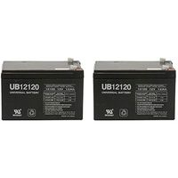 Universal Power Group 12V 12Ah F2 Wheelchair Scooter Battery Replaces EverOn EVA12-12f - 2 Pack