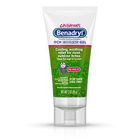 Benadryl Anti-Itch Cooling Gel for Kids, Topical Camphor Gel to Relief Pain & Itching of Most Outdoor Itches, Travel Size, 3 oz (Pack of 3)