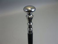 HANDMADE VINTAGE ART Walking Stick Designer Handle Wooden Cane Chrome Handle Walking Stick