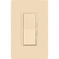 Lutron Diva Dimmer Switch for Halogen and Incandescent Bulbs, Single-Pole, with Wallplate, DVW-600PH-IV, Ivory