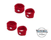 Anti-Nausea Wristbands by Prime Time Direct for Motion Sickness, Acupressure, Travel Bands - Red (Pack of 2)
