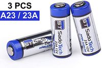 A23 Battery - 12V Long Lasting Alkaline Battery (1 Pack, 3 Batteries) - for Wireless Doorbell, Household Electronics, Remote, Garage Doors Opener and Accessories