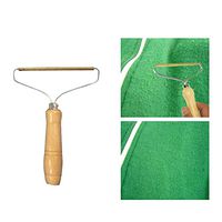 Womdee Fabric Sweater Comb, Wooden Pure Copper Head Lint Remover Clothing Care Razor Shaver for Sweater Curtain Carpet