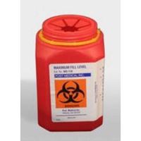 1 Quart Sharps Container With Screw Top Leak Tight Lock Lid Saf-T Ring, 24 Case