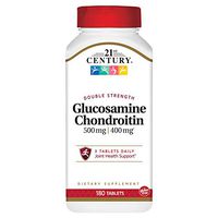 21st Century Glucosamine Chondroitin 500/400mg - Double Strength Tablets, 180 Count