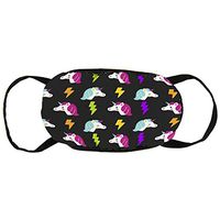 Comfort Earloop Mouth Covers, Dustproof Pollenm Smog Mouth-Muffle with Adjustable Elastic Band - Windproof A Unicorn Who Brings Good Luck Half Face Mouth Cover