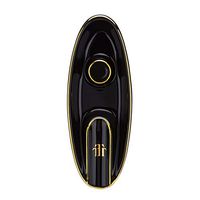 Meet World Cigar Smoking Accessories Classic Creative European Ceramic Painting Portable Household Cigar Ashtray,Black