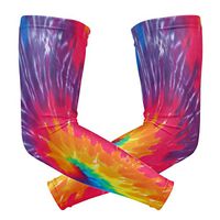 ZZKKO Tie Dye Cooling Arm Sleeves Cover Uv Sun Protection for Men Women Running Golf Cycling Arm Warmer Sleeves 1 Pair