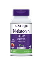 Natrol Melatonin Fast Dissolve Tablets,Strawberry, 10mg, 60 Count