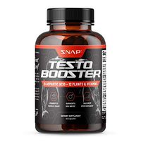 Snap Supplements Men's Testo Booster - Improves Performance Blood Flow, Promotes Muscle Fast, Optimizes Natural Stamina, Energy, Endurance and Strength - 60 Capsules