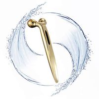 Thin Face Massage 3D Roller-Skin Facial Wrinkle Remover Beauty Tool (Mini Massager Body Face Lift Slimming Skin Tight Breast Enhancing) 1-Pack (Golden)
