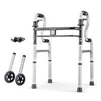 Professional Medical Walker Compact Folding Walker with Non-Slip and Sleigh Mat Mat for Elderly, Seniors, Handicap, Disabled Max 180 Kg(400lbs)