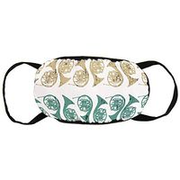 Face Cover Retro Blue French Horns Earloop Mouth Covers - Adjustable Elastic Strap for Climbing Hiking, Anti Smog Anti-Dust Mouth-Muffle, Half Face Mouth Cover