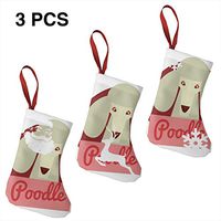 Christmas Tree and Fireplace Decoration Poodle Trendy for Funny Xmas Party