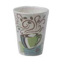 Dixie PerfecTouch, 5338CDWR, Coffee Haze, 8 oz., Individually Wrapped Insulated Paper Hot Cup by GP PRO (Georgia-Pacific) (Case of 1,000 Cups)