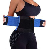 XVSESES Waist Trainer Belt for Women - Waist Cincher Trimmer - Slimming Body Shaper Belt - Sport Girdle Belt (L, Blue)