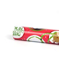 FunPa 1 Roll Christmas Wrapping Paper Snowflake Santa Pattern Gift Wrapping Paper