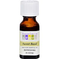 Aura Cacia, Essential Oil Basil, 0.5 Fl Oz