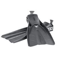 Oceanic Accel Open Heel Fin, Grey, Small/Medium 7/10