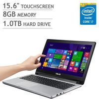 Asus Flip Convertible 15.6" High Performance Touchscreen Laptop (Intel Dual-Core i7-5500U Processor up to 3.0GHz, 8GB RAM, 1TB HDD, DVD Burner, 1-Yr Accidental Damage Protection, Windows 8.1)