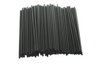 [2000 Count] 5" Black Disposable Cocktail Straws Compostable PLA Stirrer Drink Restaurant Bar Specialty Drinks Stir Cafe Cappuccino Frappe 5 inches Long, Made of Corn, PLA, Sustainable