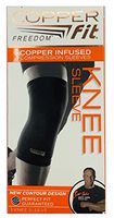 Copper Fit Freedom Knee Sleeve 2 Pack, Copper Infused Compression Sleeve with Contour Design, 2 Knee Sleeve, As Seen on TV (Medium)