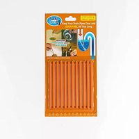 Coodio Exquisite Cleaning Stick Odour Remover Decontamination Bar for Bathtub Drain Pipe Cleaning Products Bathroom Tool Orange