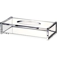 Tissue Box Rectangle Transparent Clear Napkin Holde Organic Glass