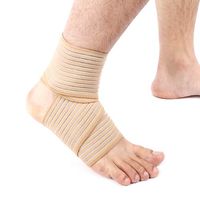 2PCS Ankle Support Bandage Brace Belt, Ankle Brace with Elastic Wrap, Adjustable Breathable Ankle Compression Wraps for Sprain Ankle, Plantar Fasciitis, Swollen Feet, Pain Relief for Men and Women