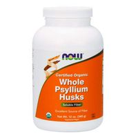 NOW Foods - Whole Psyllium Husks Intestinal Health 100% Certified Organic - 12 oz. ( Multi-Pack)