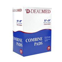 Dealmed Sterile Abdominal (ABD) Combine Pads, 5" x 9", 20 Count