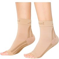 CompressionZ Plantar Fasciitis Socks - Compression Foot Sleeves - Ankle Brace Arch Support - Pain Relief for Heel Spurs, Edema, Achilles Tendonitis
