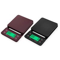 MomentDAY Kitchen Scale Electronic Stainless Steel Cooking Food Nutrition Weighing Scale Smart Digital Measuring Gram Accurate,Multifunction Food Scale 5kg/0.1g (Coffee)