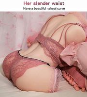 Lifelike Female Beautiful-Torso Doles for Men Ultra Soft Realistic Dual-Tunnels Pusseys Pocket Adult Toys Waterproof Life-Size, 14.3 lbs (15.7 x 10.6 x 7.9 inch)