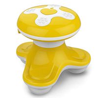 Lmtime Electric Scalp Massager, Portable Handheld Head Massager, Full Body Massage Stress Relief, Gifts Idea (Blue) (Yellow)