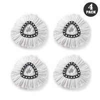 ZQY 4 Pack Replacement Mop Head Microfiber Rotating Mop Replacement Cleaning Pad Mop Head Replacement Easy Cleaning Mop Head (Size : B)