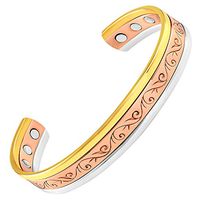 Copper Magnetic Therapy Bracelet High Power Pain Magnets Triple Vineyard