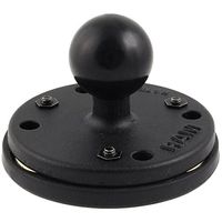 RAM MOUNTS (RAM-B-202-339U 2.5" Round Base with The Amps Hole Pattern, 1" Ball and Triple Magnetic Base Adapter