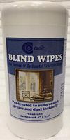 Window Blinds Cleaner Wipes - Streak-Free Household Cleaning Remover for Dirt, Dust and Grease on Windows | Easy Clean Disposable Wet Wipe for Vertical, Horizontal Venetian Blinder (6 Pack)