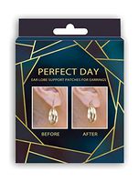 Perfect Day Ear Lobe Support Patches for Earrings Stabilizers Hypoallergenic Repair Damaged Torn and Stretched Ear lobes Comfortable Support Heavy Earrings Waterproof 5 Months, 350 Discs Included.