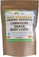 Grassland Nutrition Organic Liver Freeze Dried Chunks — High in Natural Iron, Vitamin A, B12 for Energy (120g)