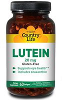 Country Life Lutein 20 mg - 60 Softgels