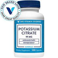 The Vitamin Shoppe Potassium Citrate 99MG, Supports Cardiovascular Cellular Health (100 Capsules)