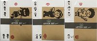 Japanese Style Woman's ver. 3 Design Letter Set 18 Writing Paper + 9 Craft Envelopes + 9 Stickers Stationary Japan (Kunoichi Geisya Okan)